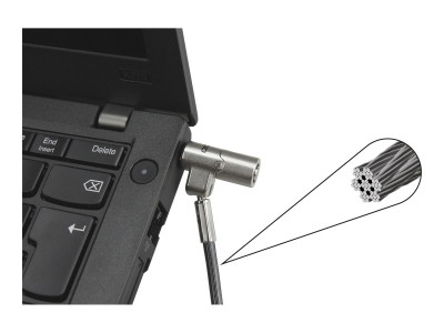 Dicota : SECURITY cable NANO LOCK ULTRA SLIM MASTERKEYED 2.5X6 MM SLOT
