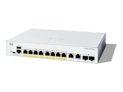 Cisco : CATALYST 1200 8-PORT GE FULL POE 2X1G COMBO