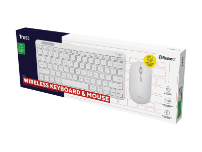 Trust : LYRA BLUETOOTH WIRELESS KEYBOARD et MOUSE pack - ECO -