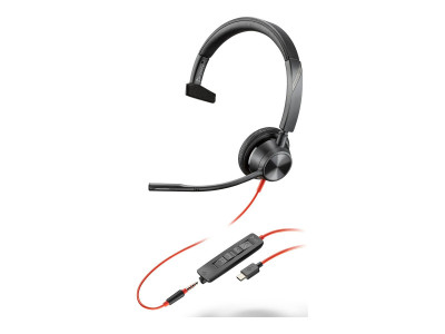 HP - Poly : POLY BW 3315 USB-C HS +3.5MMP +USB-C/A