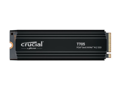 Crucial : CRUCIAL T705 4TB PCIE GEN5 NVME M.2 SSD avec HEATSINK