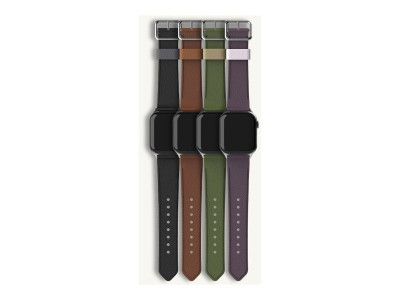 OtterBOX : OB SYMMETRY APPLE WATCH BAND CACTUS LEATHER NOIR ASH BLACK