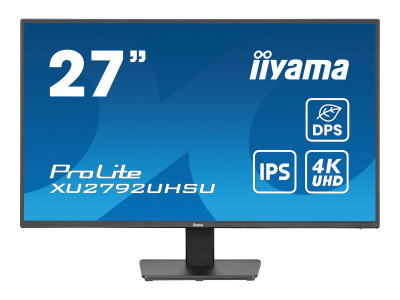 Iiyama : 27IN LED 3840X2160 16:9 4MS XU2792UHSU-B6 DVI HDMI DP