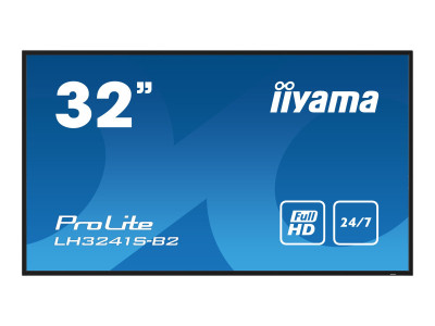 Iiyama : 32IN LCD 1920X1080 16:9 8MS LH3241S-B2 1200:1 VGA HDMI