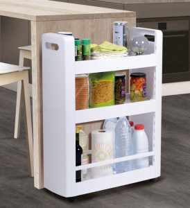 EDA Desserte mobile MOBILO DESSERTE, 3 tablettes, anthracite