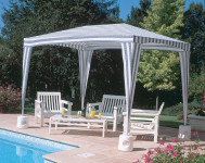 EDA Pied pour tonnelle, plastique, à remplir, blanc EDA Pied pour tonnelle, plastique, à remplir, blanc