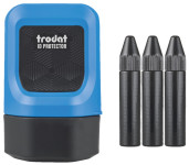 trodat Tampon de confidentialité ID Protector, bleu trodat Tampon de confidentialité ID Protector, bleu