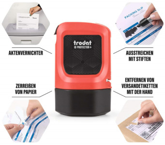 trodat Tampon de confidentialité ID Protector+, rouge
