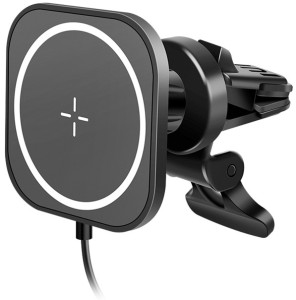 LogiLink Support magnétique de smartphone pour voiture, noir