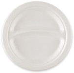 NATURE Star Zuckerrohr-Menü-Teller, rund, 229 mm, 2-geteilt