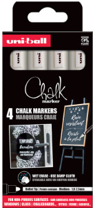 uni-ball Marqueur craie Chalk marker PWE5M/8 PF, étui de 8