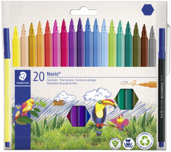 STAEDTLER Feutre Noris, étui carton de 10