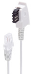 shiverpeaks BASIC-S Câble téléphonique, blanc, 6,0 m