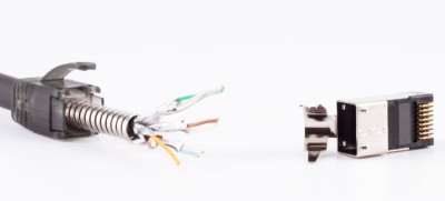 FLEXLINE Fiche RJ45 pour câble rond, cat.5-6A, blindé