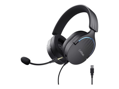 Trust : CASQUE MICRO FAYZO 7.1 USB pour PC et CONSOLE - BLACK
