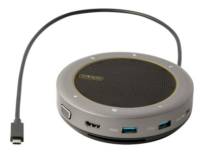 Startech : USB-C CONFERENCE SPEAKER MINIDOCK PORTABLE MULTIPORT ADAP
