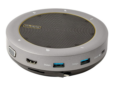 Startech : USB-C CONFERENCE SPEAKER MINIDOCK PORTABLE MULTIPORT ADAP