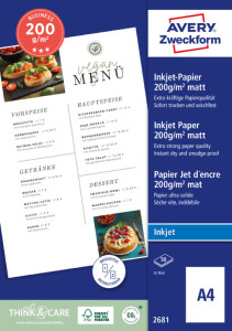 AVERY Zweckform Papier Inkjet BUSINESS, A4, 200 g/m2
