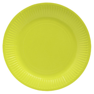 PROnappe Assiette en carton, rond, 230 mm, noir