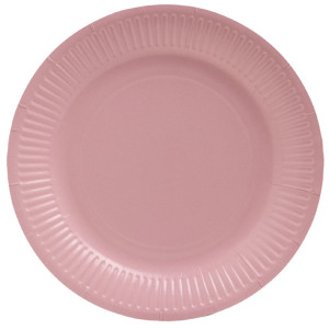 PROnappe Assiette en carton, rond, 230 mm, noir