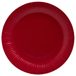 PROnappe Assiette en carton, rond, 230 mm, noir