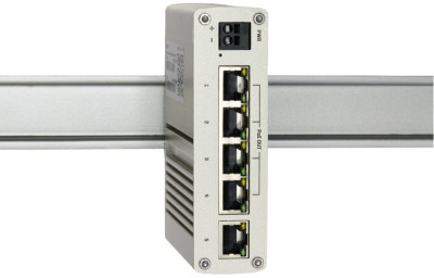 W&T Industrial Gigabit Ethernet PoE Switch, 5-Port