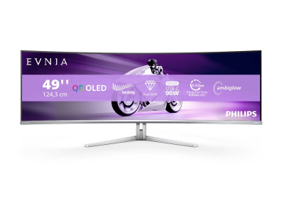 Philips : 49M2C8900L/00 48.8IN CV OLED 5K 1000CD/2HDMI/DP/4USB/USB-C/HAS