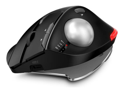 Urban Factory : BLUETOOTH et 2.4GHZ ERGONOMIC TRACKBALL avec ADJUSTABLE TILT
