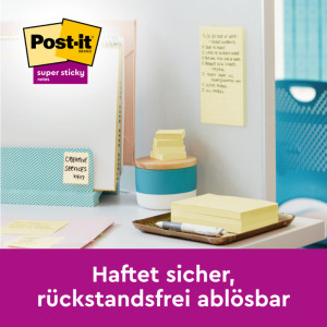 Post-it Bloc-note Super Sticky Notes, 76 x 76 mm, Promo