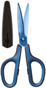 PLUS JAPAN Ciseaux universels FITCUT CURVE Titanium, bleu
