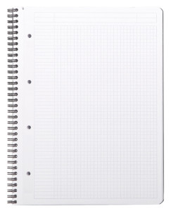 RHODIA Cahier à spirale GREENBOOK, A4+, ligné, noir