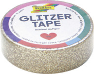 folia Ruban adhésif décoratif Glitzer-Tape, or folia Ruban adhésif décoratif Glitzer-Tape, or