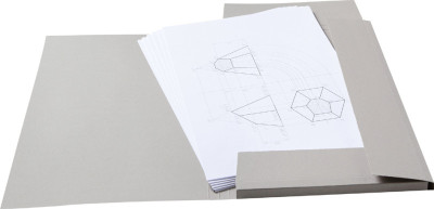 folia Carton à dessin, en carton gris, A4, gris