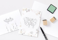 folia Carte pliante, 190 g/m2, A6, blanc folia Carte pliante, 190 g/m2, A6, blanc