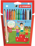 STABILO Feutre Trio A-Z, étui en carton de 12