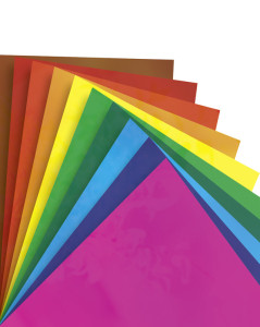 folia Film pour fenêtre, 350 x 500 mm, 10 feuilles, assorti