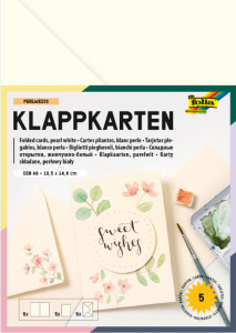 folia Kit de cartes pliantes, 105 x 150 mm, rouge foncé