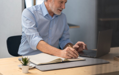 Carnet de notes Sigel Conceptum, format A5 vertical, ligné, gris