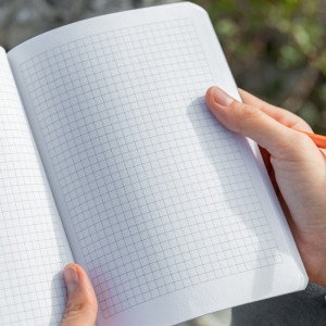 Carnet Sigel Re-Up, format A5, ligné, gris clair