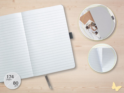 Carnet Sigel Jolie Flair, similicuir, format A6, marron rouille