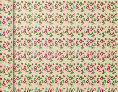 Papier cadeau Clairefontaine « Petits Rouleaux Carrés Verts »