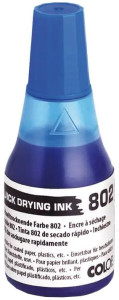 COLOP Stempelfarbe 802, schnelltrocknend, 25 ml, blau