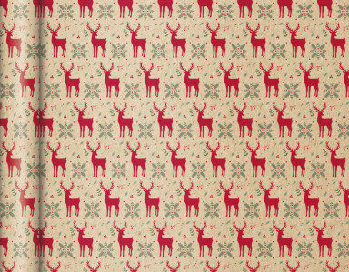 Clairefontaine Weihnachts-Geschenkpapier Tiny Rolls Rentier