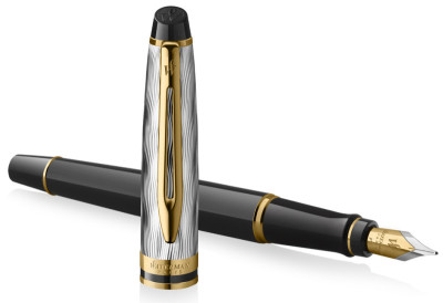 WATERMAN Stylo plume Expert Reflets de Paris Noir G.T.