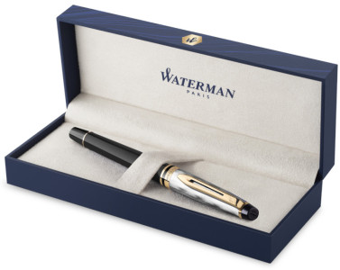WATERMAN Stylo plume Expert Reflets de Paris Noir G.T.