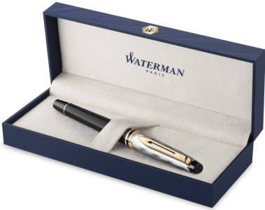 WATERMAN Stylo roller Expert Reflets de Paris Noir G.T.