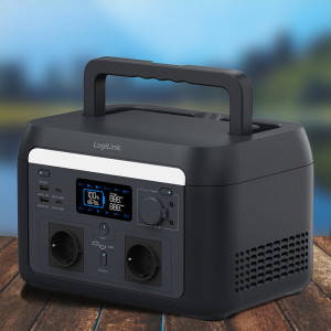 LogiLink Chargeur mobile/Powerstation 600 W, noir
