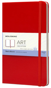 Carnet de croquis MOLESKINE, format L/A5, 165 g/m², couverture rigide, bleu