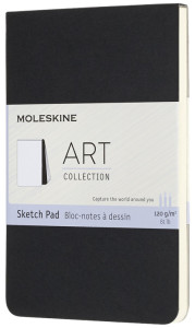 Bloc-notes MOLESKINE, format P/A6, 120 g/m², carton, noir