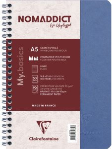 Clairefontaine Carnet AGE BAG, A5, ligné, gris